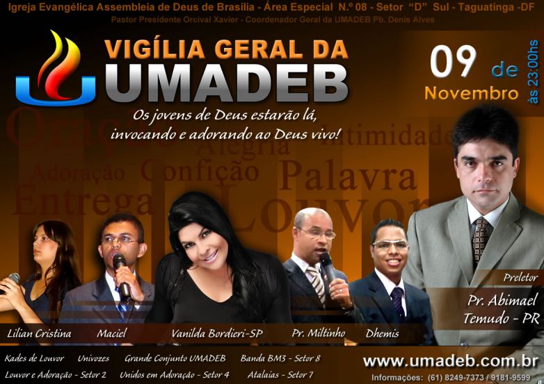 2ª Vigília Geral  da UMADEB 2012